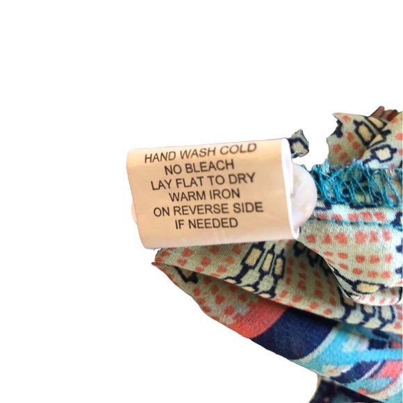 Figueroa & Flower Front Button Closure Sheer Blouse Women PXL Multicolor - Picture 9 of 9